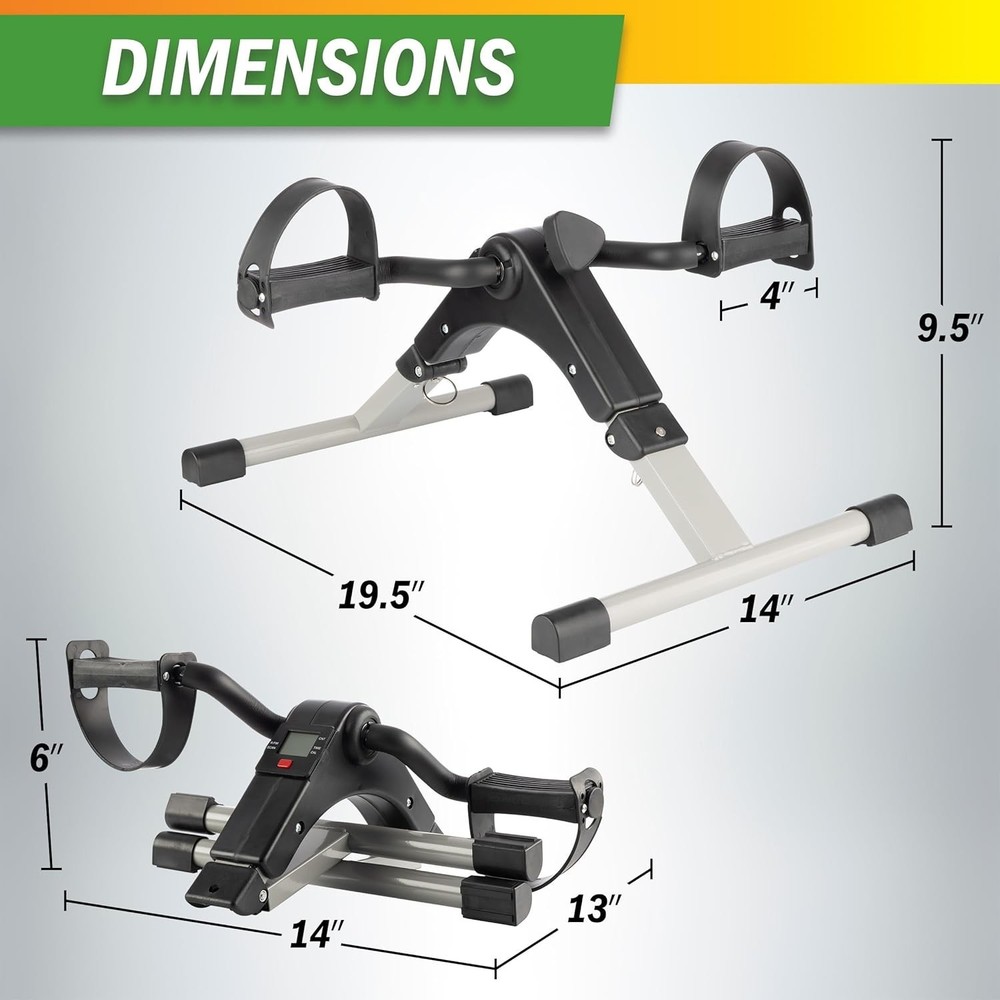 Mini Foldable Exercise Bike with Electronic Display – Ideal for Physical Therapy
