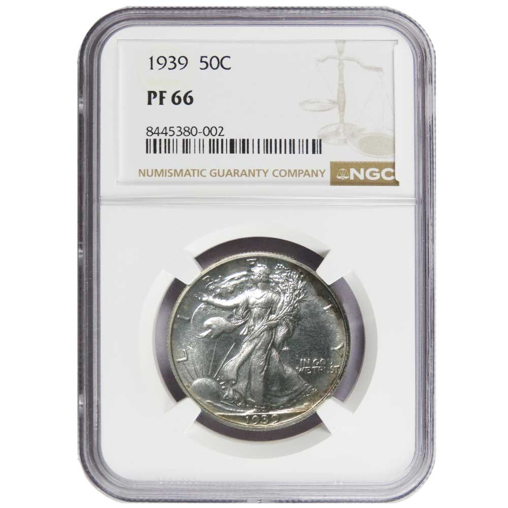 1939 Walking Liberty Half Dollar NGC PF66