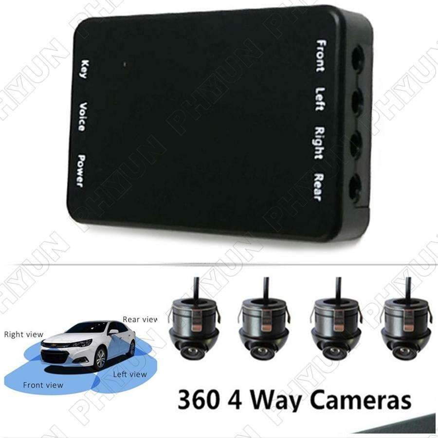 360 Degree Car Parking Panoramic View Rearview 4 Way Camera Control Box System