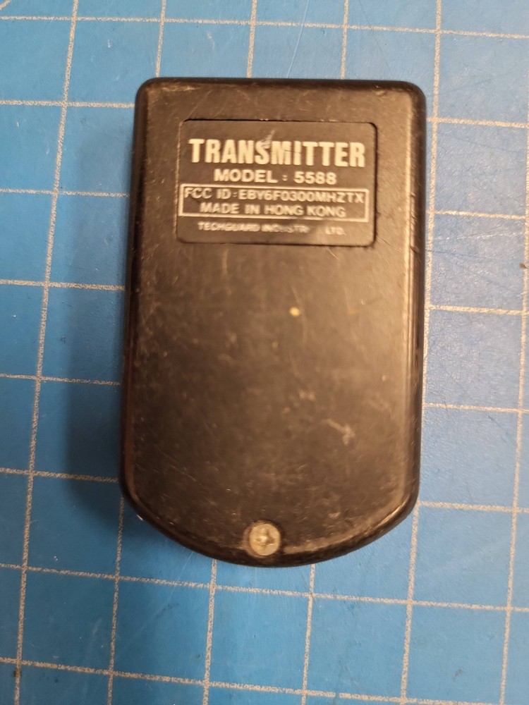 Techguard Transmitter 5588 Remote Keyless Entry Fob EBY6FO300MHZTX Parts