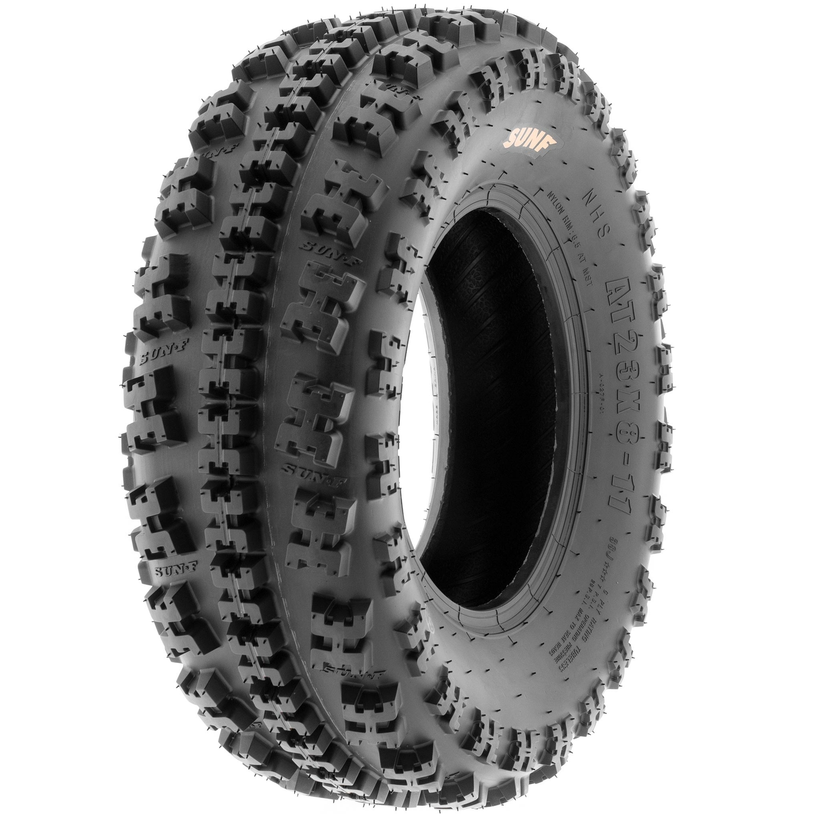 Set of 4, 21x7-10 & 20x10-9 Replacement ATV UTV Trail 6 Ply Tires A027 by SunF
