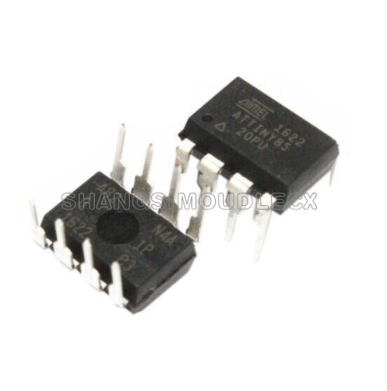 2pcs X ATTINY85-20PU IC MCU 8BIT 8KB FLASH 8DIP