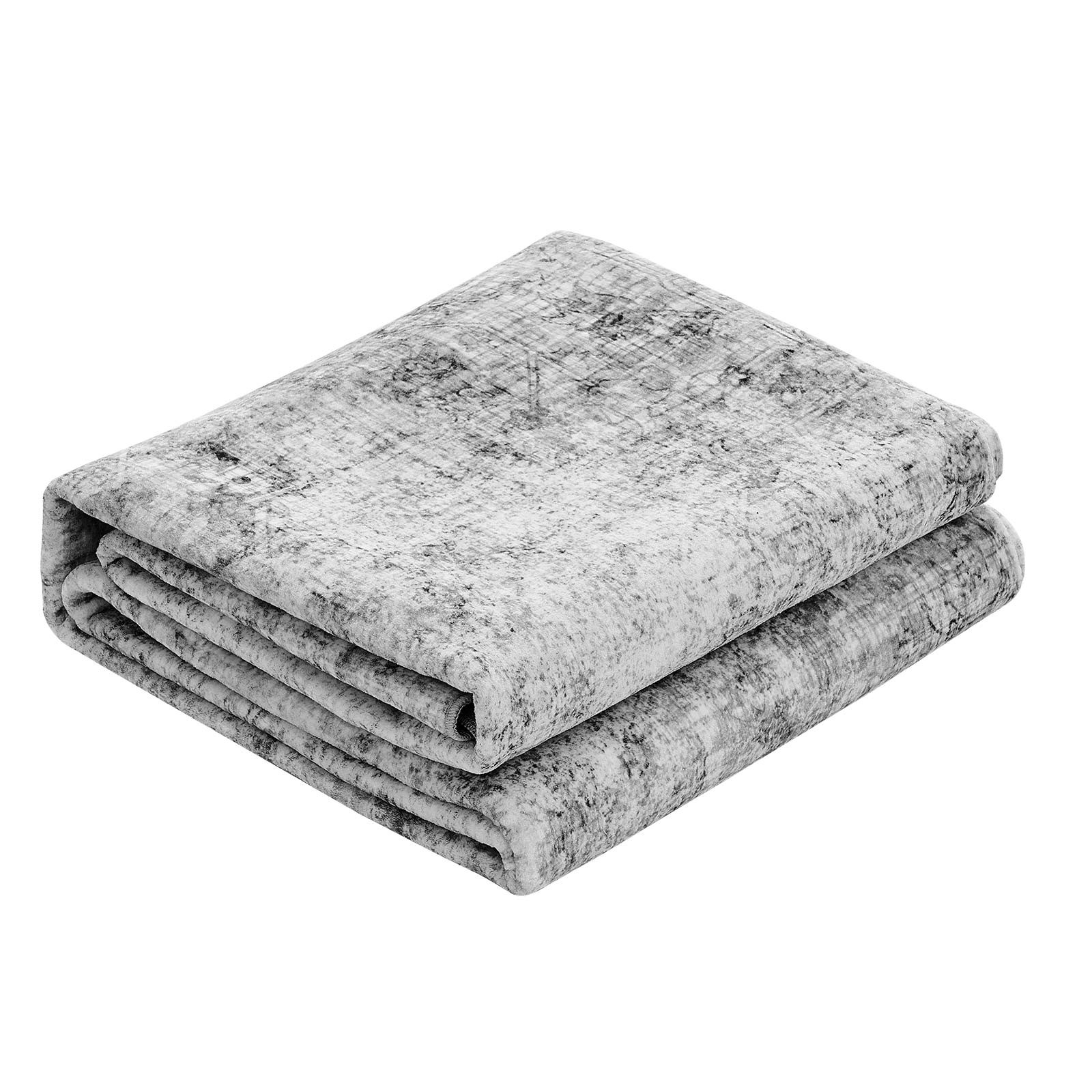 Large Area Rug 9 x 12 ft Anti-Skid Floor Mat Indoor Carpet Washable Modern Gray