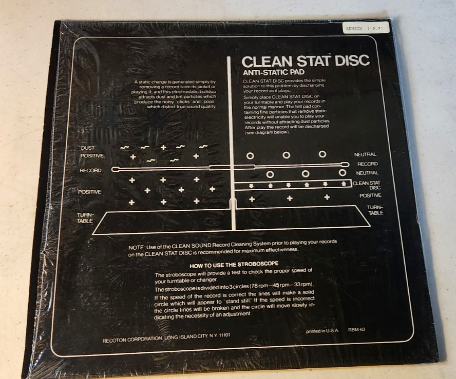 Black Magic Clean Stat Disc Anti-Static Pad w/Stroboscope