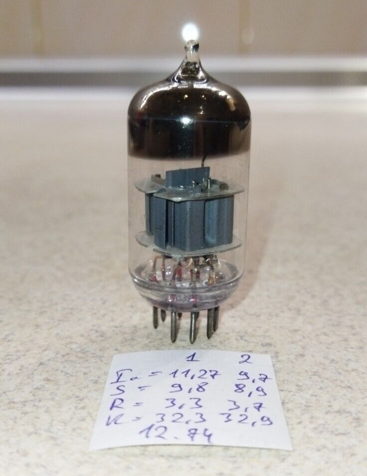 6N23P SWGP Voskhod 1974 year E88CC Single Wire silver shields