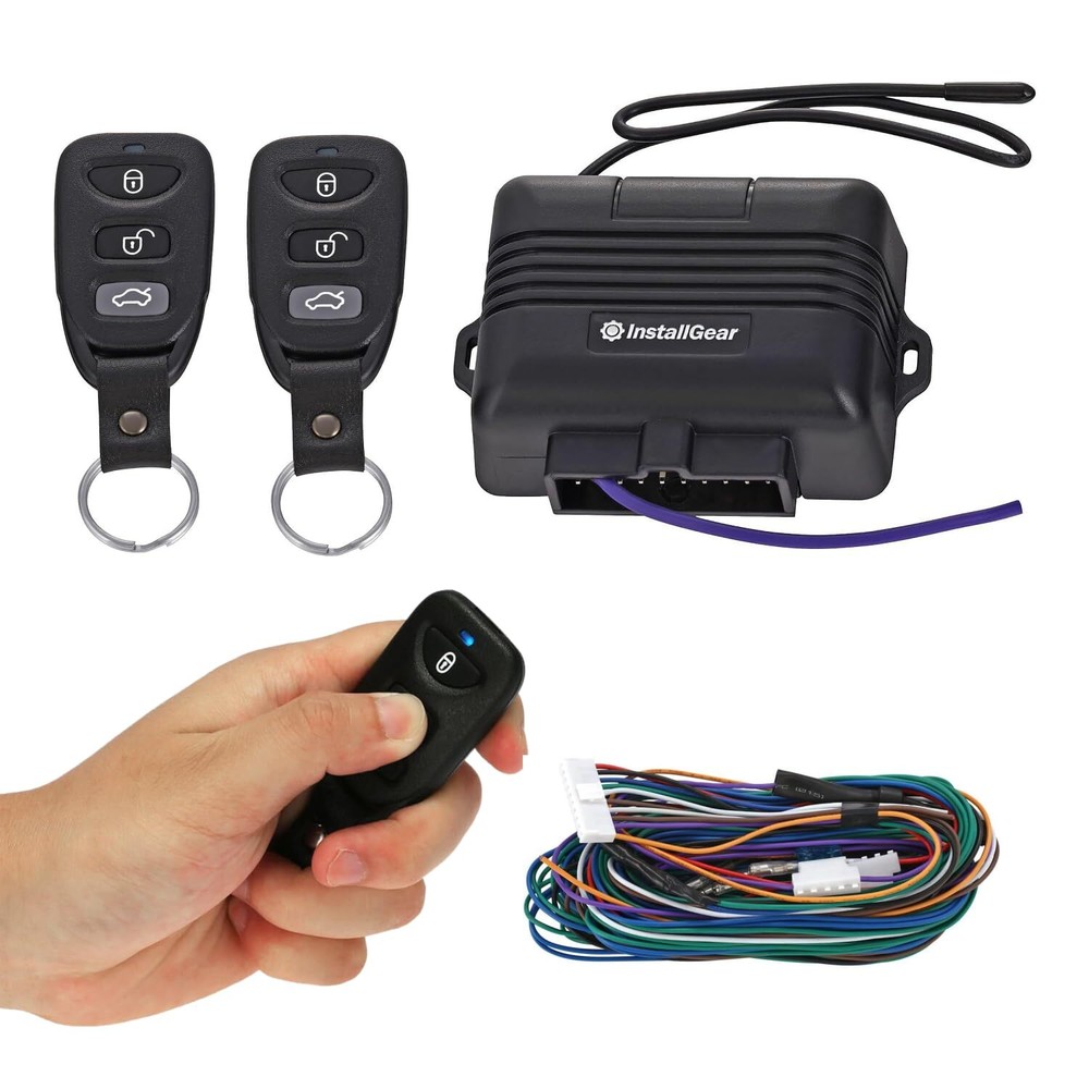 Keyless Entry System - Central Locking Kit with Remotes & Door Lock Actuators