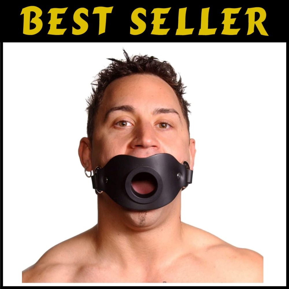Restrictive Locking Mouth Gag - Black