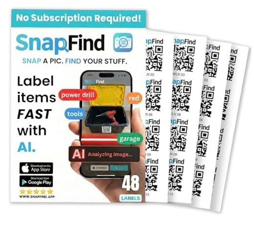 Smart QR Code Labels – AI Auto-Labeling, No Typing! Storage Bins & Moving White