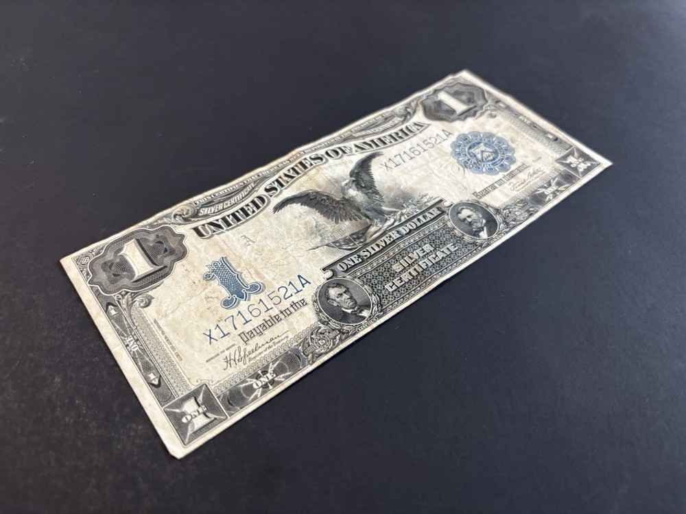 1899 $1 Silver Certificate Black Eagle – Strong Paper & Ink, Nice Example