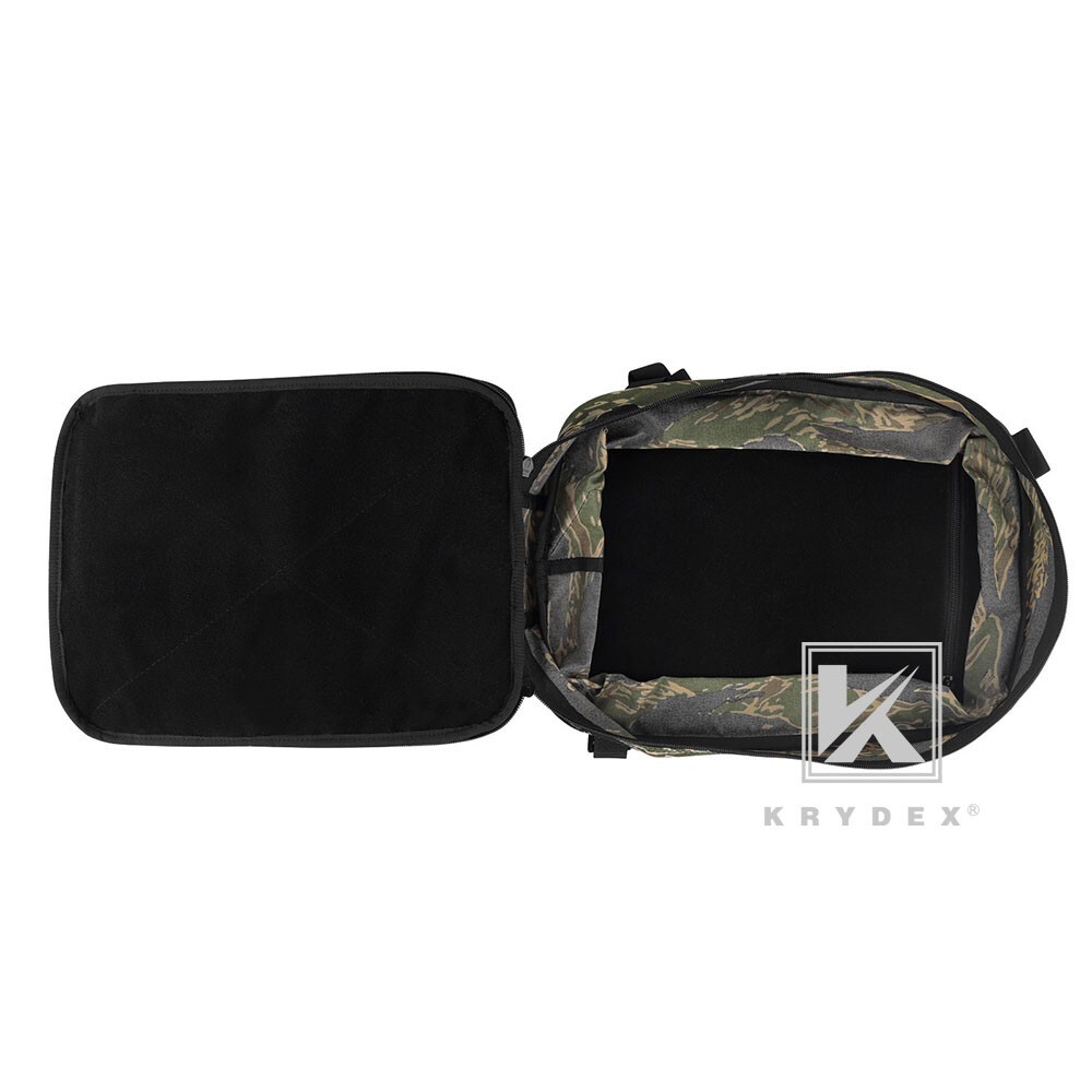 KRYDEX D3 Flatpack Tactical Expandable Travel Backpack MOLLE / PALS Tiger Stripe