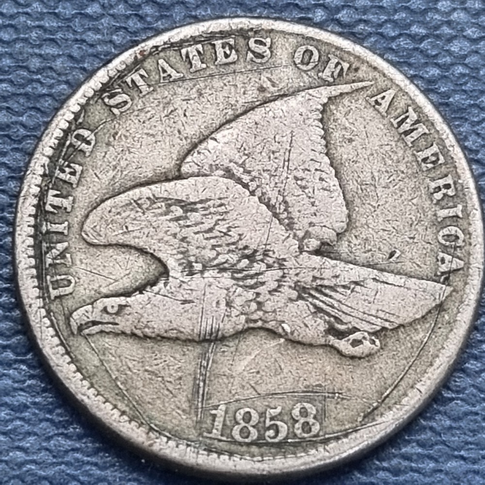 1858 Flying Eagle Cent 1c VF - XF #99249