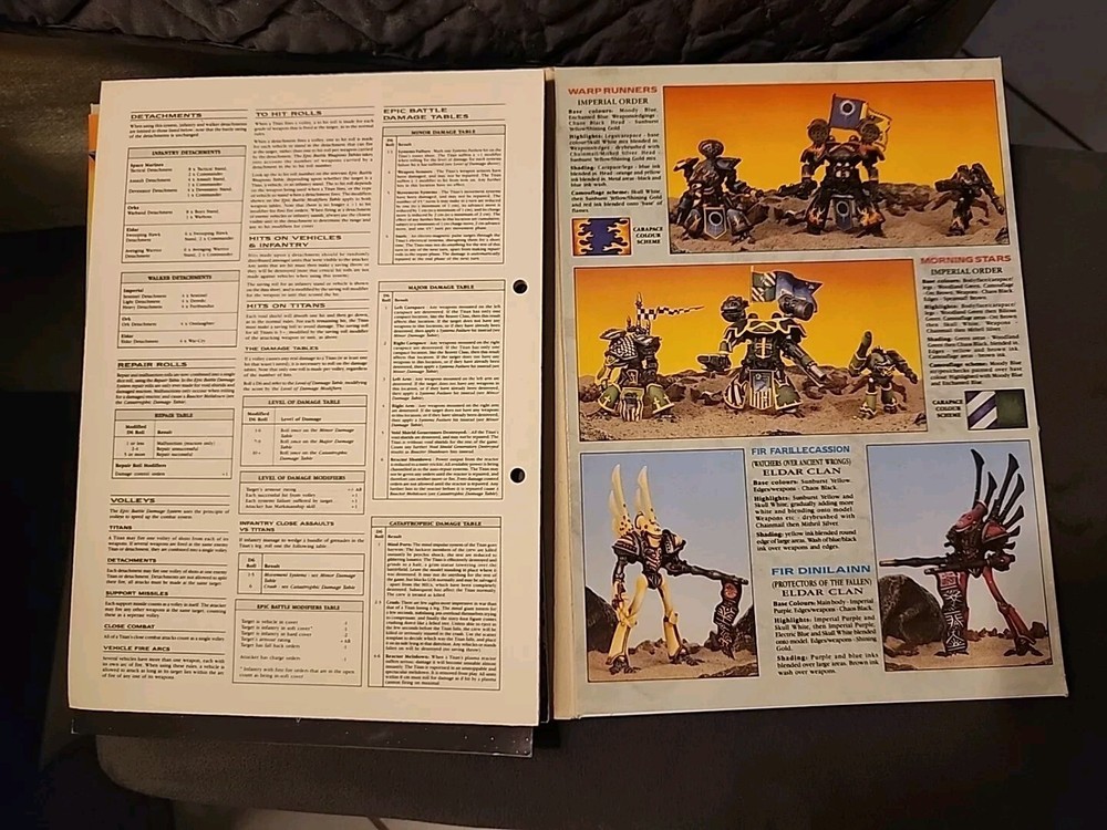 Games Workshop Warhammer Codex Titanicus Expansion Rules For Epic Battles. 1989
