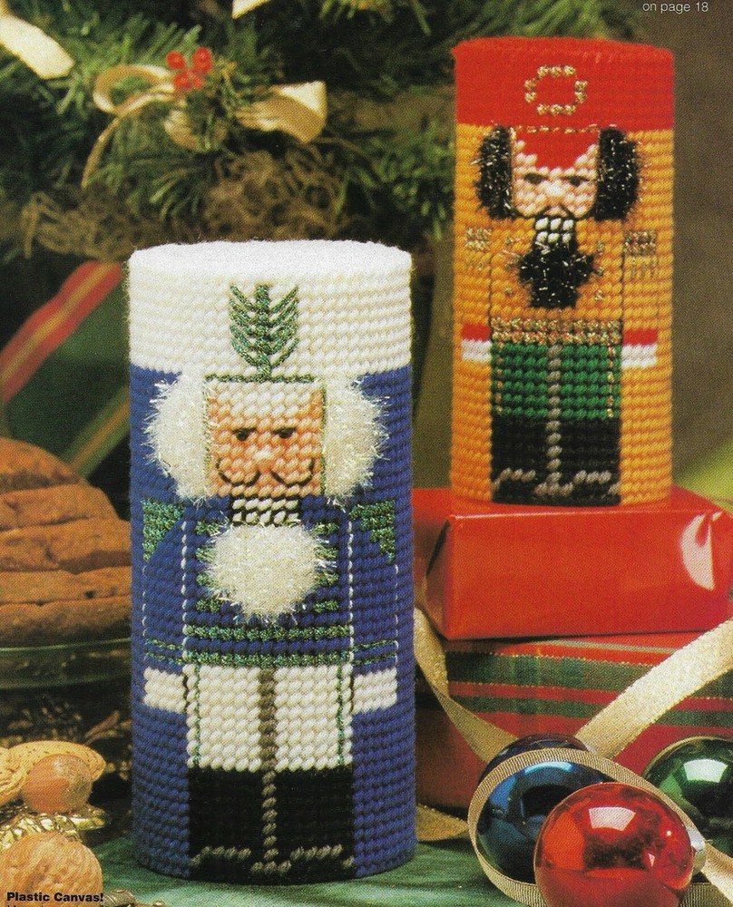 4 NESTING NUTCRACKERS CHRISTMAS PLASTIC CANVAS PATTERN INSTRUCTIONS