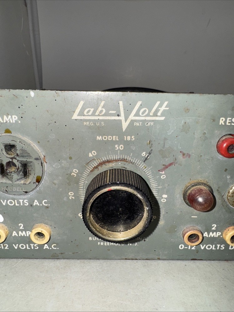 Lab-Volt Model 185 By Buck Engineering Step Down Converter Ac-Dc UNTESTED