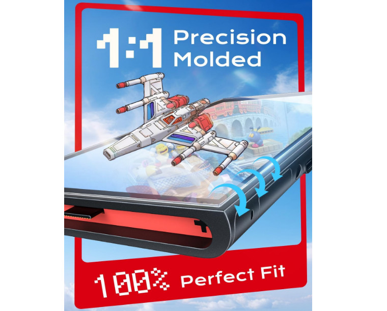 MAGIC JOHN 2-Pack Tempered Glass Screen Protectors for Nintendo Switch 7.9