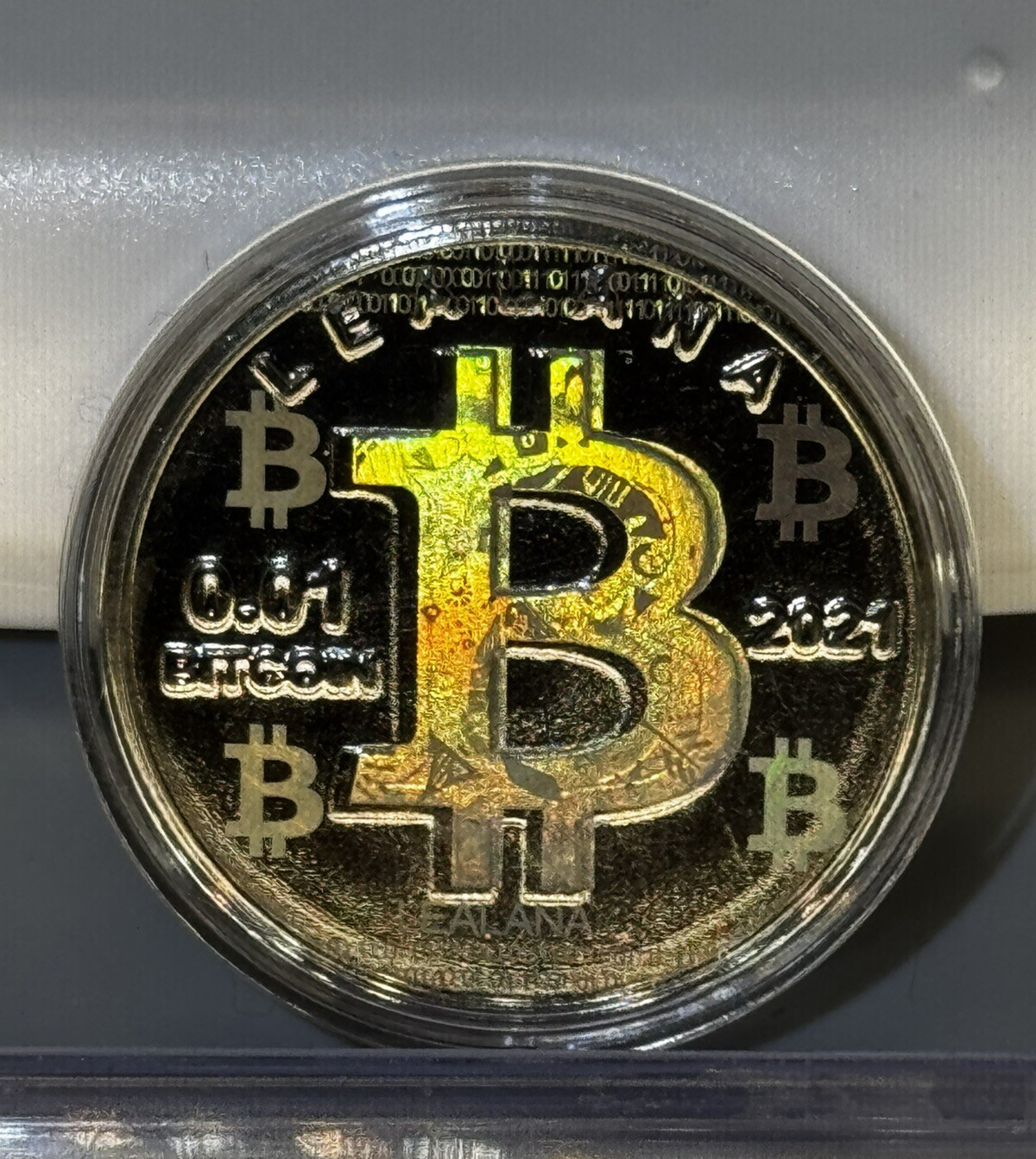 Lealana .01 nickel Design D Binary  lim 140-#389-bit coin Lealana CASASCIUS