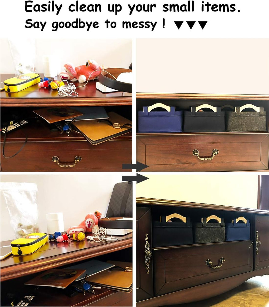 Rectangle Storage Baskets Navy Blue Storage Baskets Soft Decorative Nursery Bins