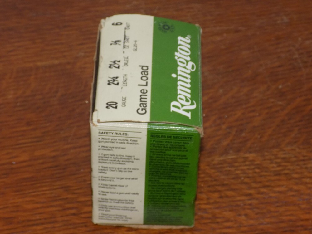 Vintage Remington Game Load Shotshells Empty Box