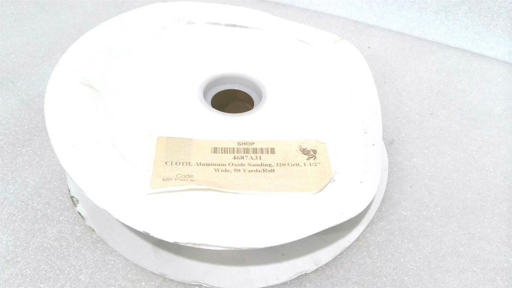 ALUMINUM OXIDE SANDING 320 GRIT 1-1/2" WIDE 50 YARDS