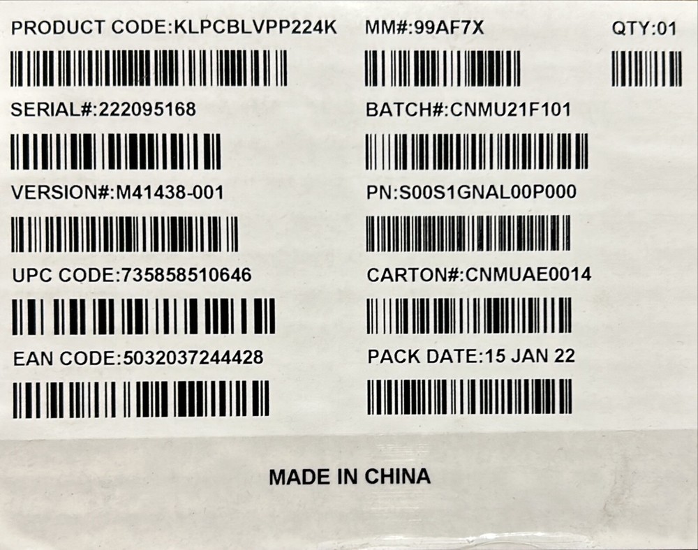 Intel KLPCBLVPP224K Cable Kit NEW BROWN BOX