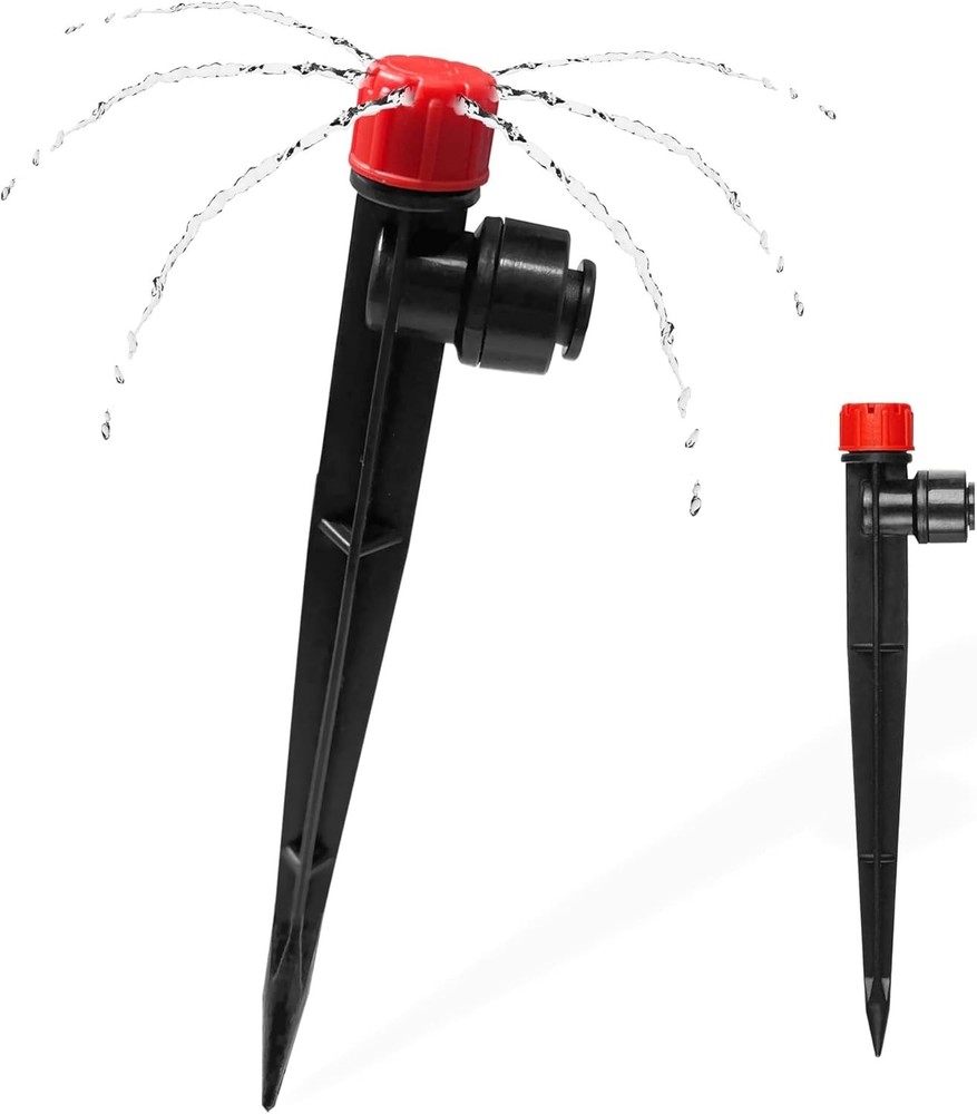 Push-to-Fit Drip Emitters - 360° Adjustable Sprayers for Garden Efficiency