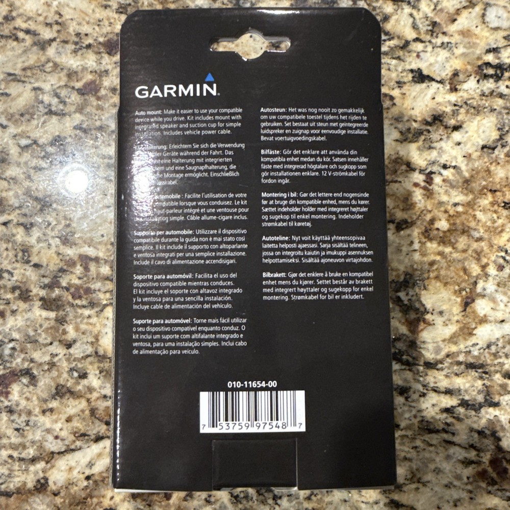 Garmin Auto Suction Cup Mount with Speaker