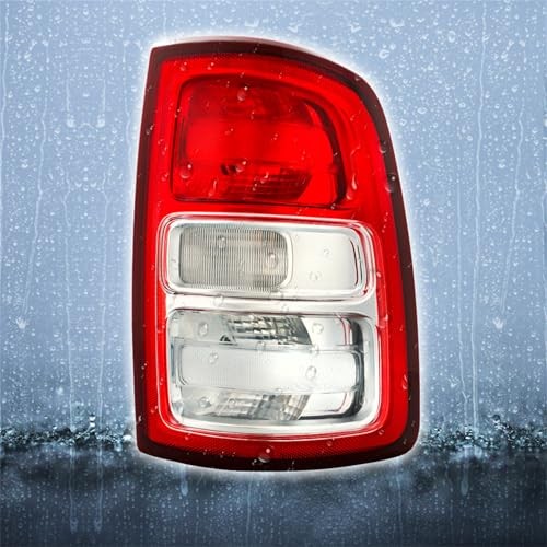 Outer Tail Lamp Light Replacement for Ram 2500 2019-2022 Red Lens Chrome