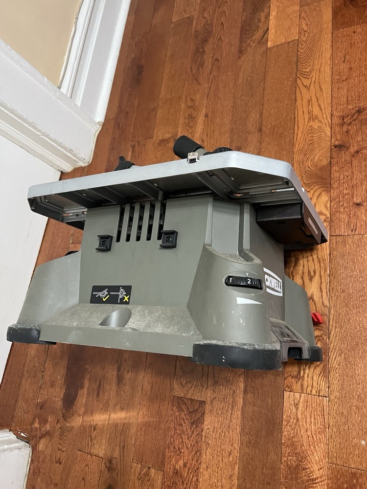 Rockwell BladeRunner Tabletop Saw. including wall mounting