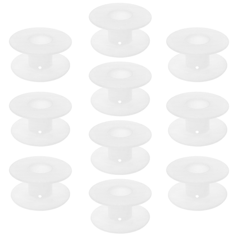 Plastic Empty Spool 34mm/1.88inch White Empty Thread Spools for Sewing Embroi...
