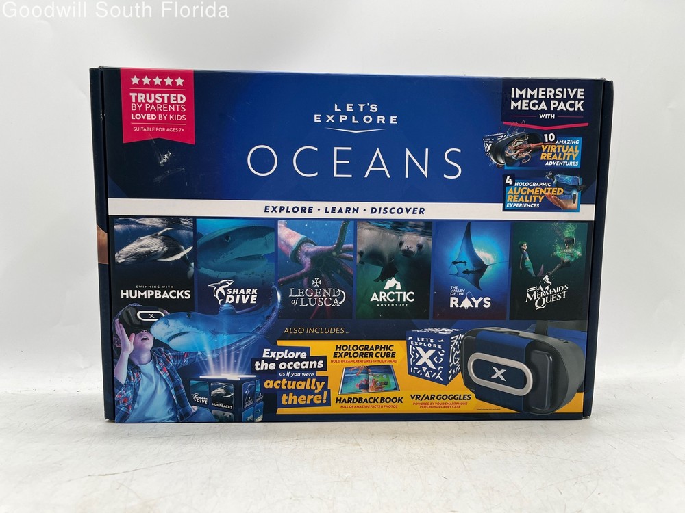 Let's Explore Oceans VR Smartphone Headset Open Box Not Tested
