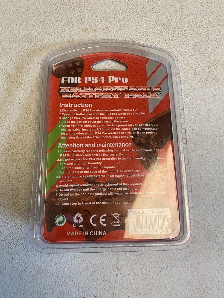 2000mAh Rechargeable Battery + USB Cable For PS4 Pro Controller CUH-ZCT2U