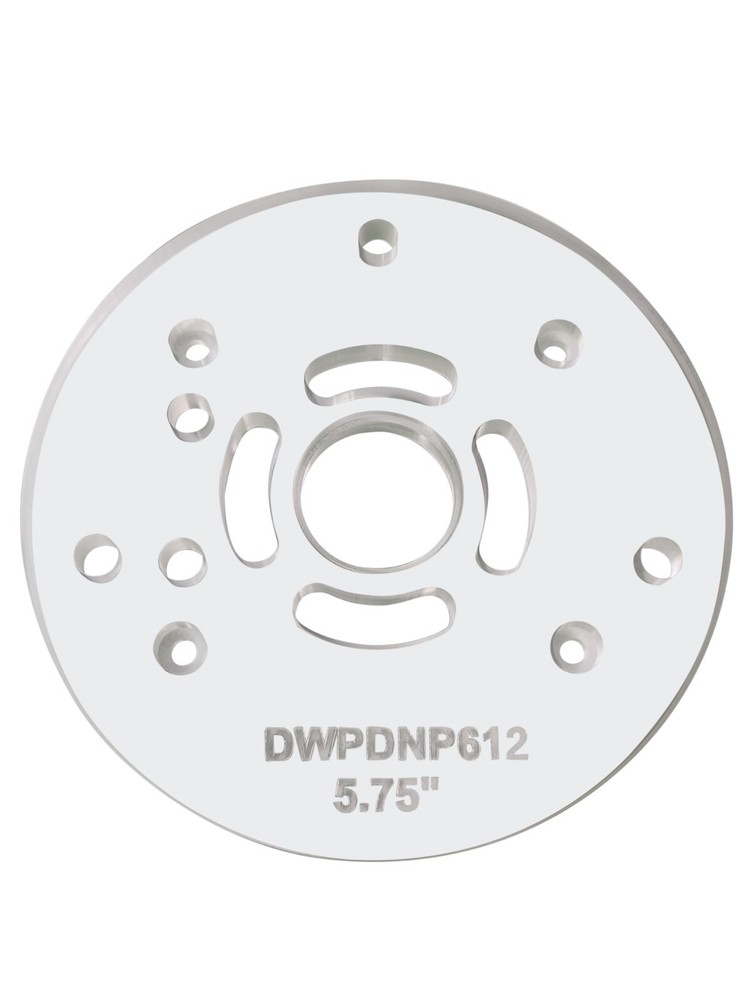 5.75" Circle baseplate upgrade with bushing compatibility for Dewalt DNP612