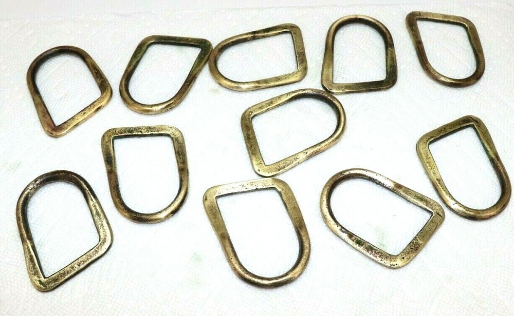 WWI US Cavalry Vintage Brass Saddle D each E499