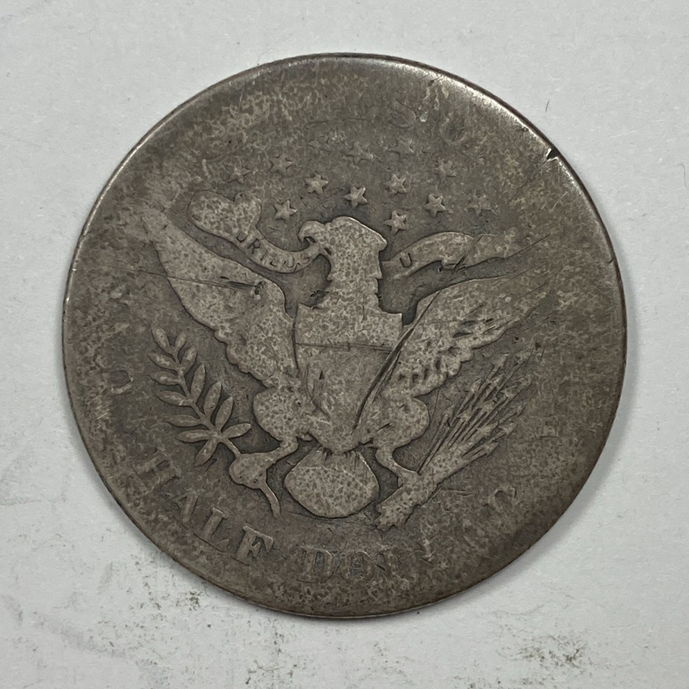 1892-S Barber Half .50. Poor Reverse.