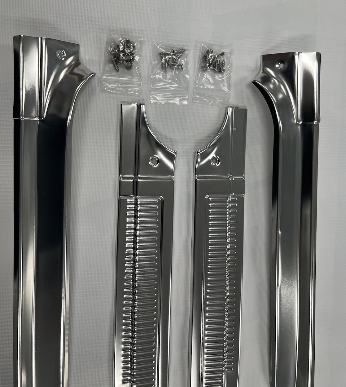 1978-87 CHEVROLET GMC C10 C20 C30 G10 DOOR SILL TRIM KIT 4 PIECES NEW 88-91