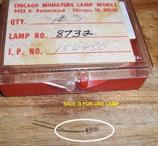 #8732 SUB-MINIATURE LAMP ***FREE SHIPPING***