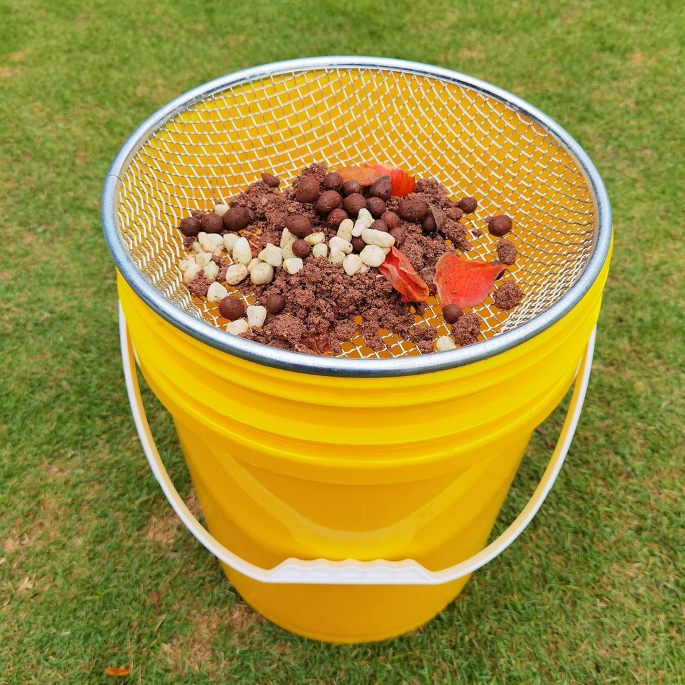 High-Quality 2PCS Garden Soil Sifters with Integrated Bottom Screen Design