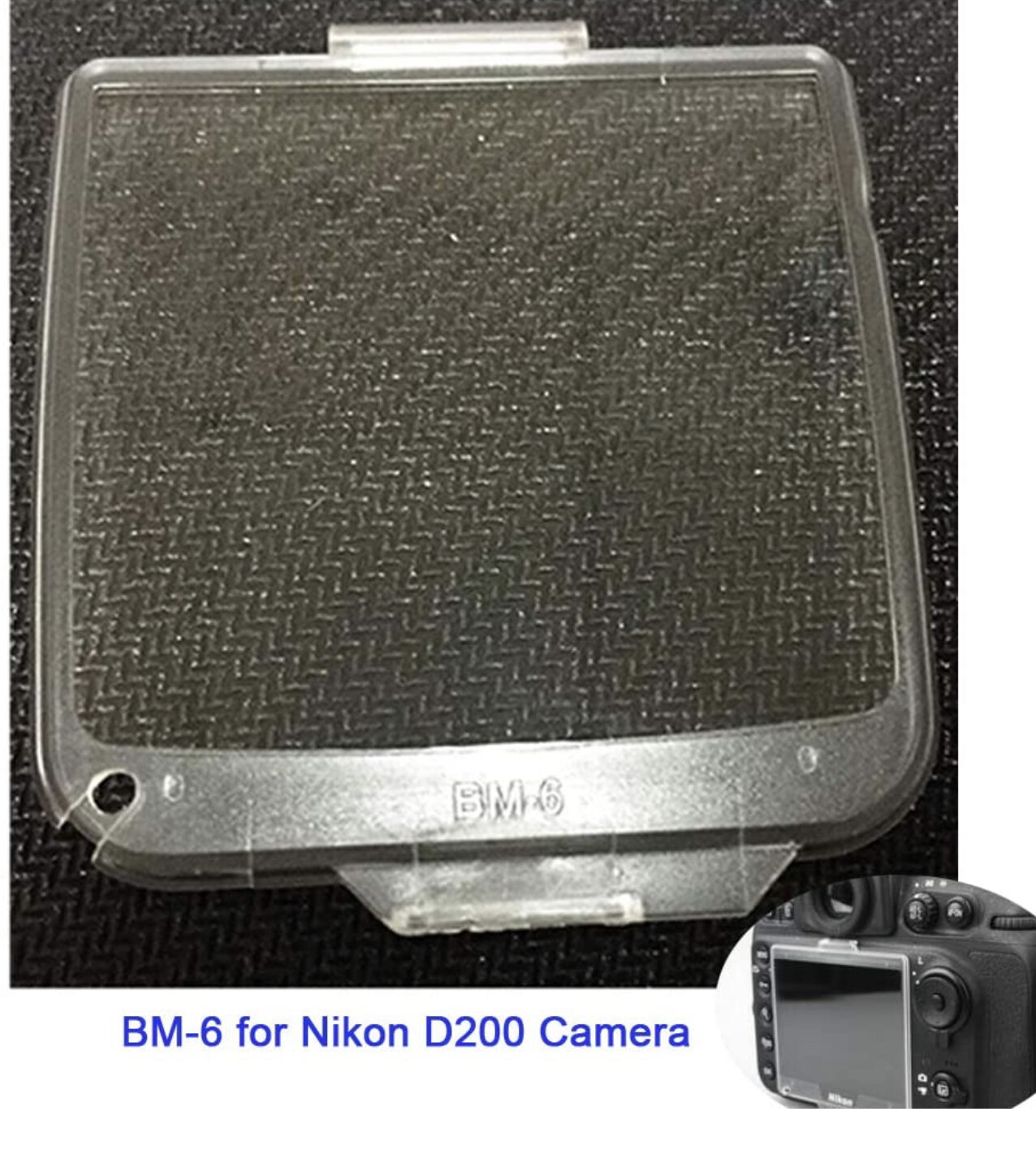 BM-6 Replacement LCD Monitor Cover for the D200 Digital SLR Camera