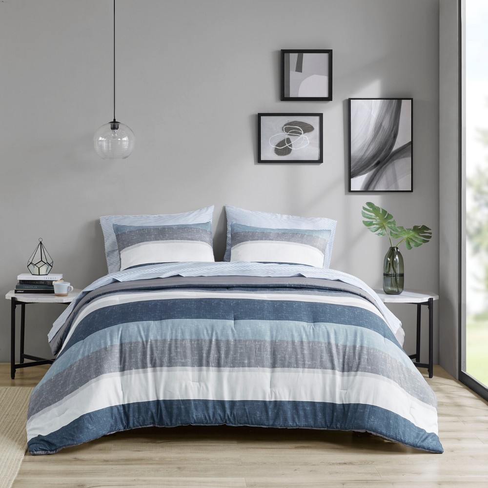 Madison Park Essentials Comforter Set with Bed Sheets Twin Full Queen King Size