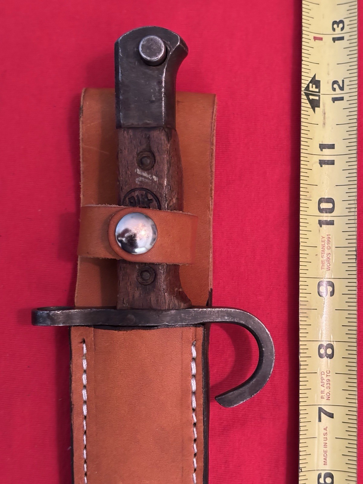 WW2 EARLY JAPANESE - HIRARI SEIKI BAYONET MADE TO A THEATER KNIFE - & NEW SHEATH