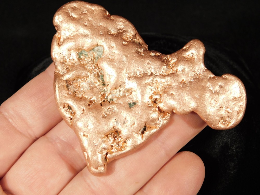 Big! Heavy Solid COPPER NUGGET or Native Copper Float Michigan 130gr
