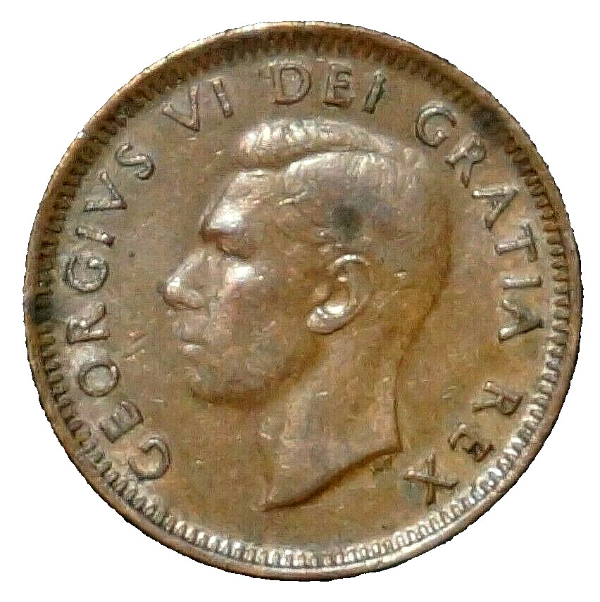 George VI / Maple leaf 1 cent 1950 CANADA (165F)