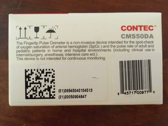 Contec Pulse Oximeter CMS50DA Fingertip Blood Saturation SpO2