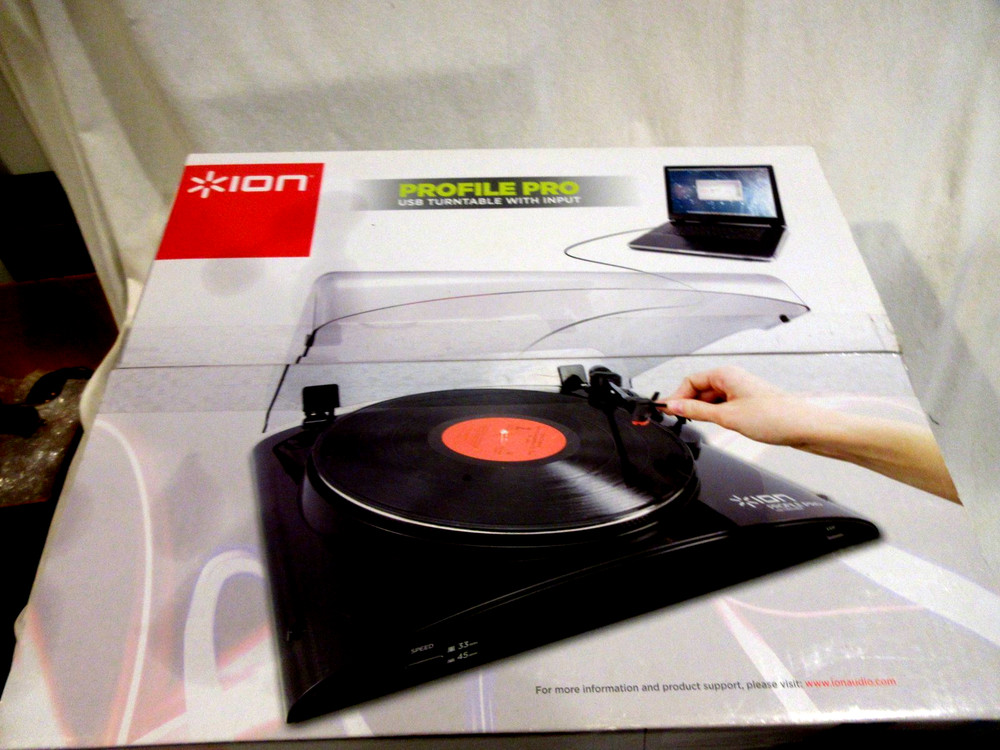 ION Profile Pro USB Connect Turn Table New in Box-Sealed