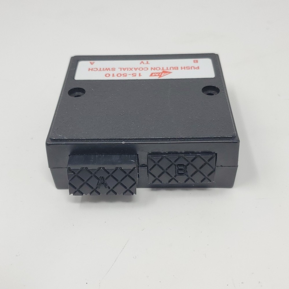 A/B COAX Coaxial PUSH BUTTON Switch Antenna Cable, AIM 15-5010