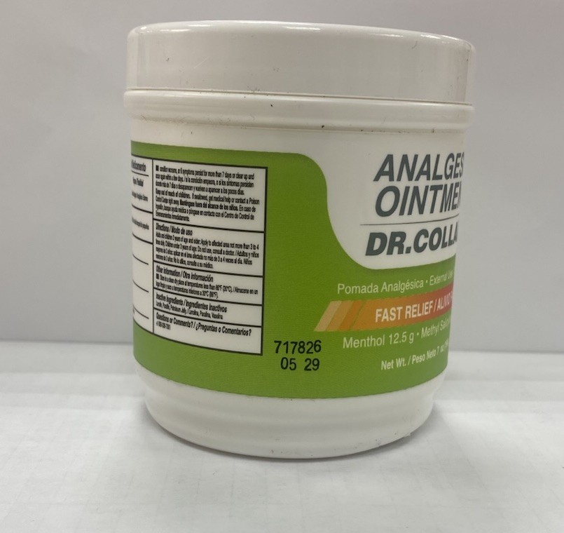 Dr Collado Analgesic Ointment. 7oz