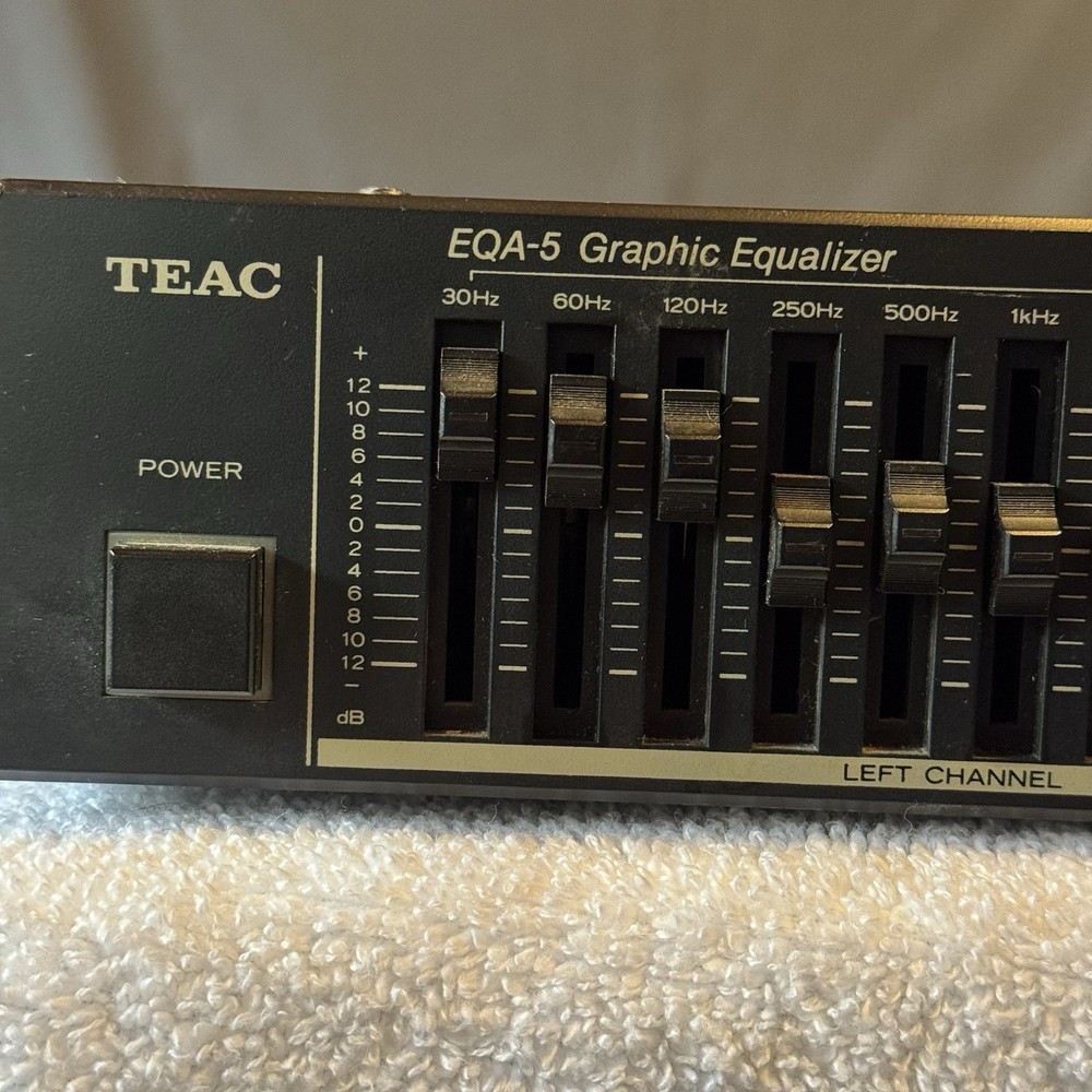 Vintage Teac EQA-5 10 Band Graphic Equalizer - Working, Has Issues