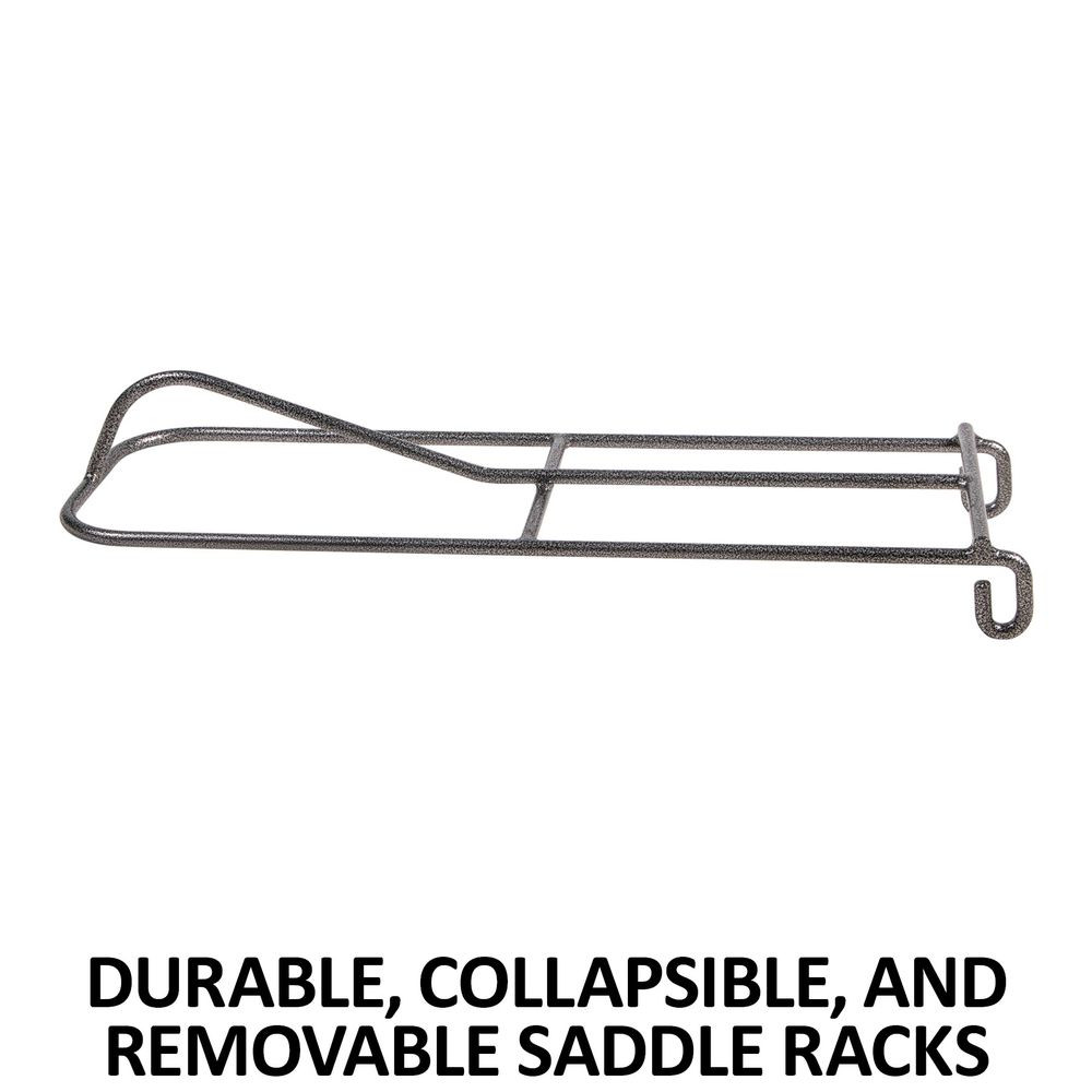 Easy-Up Pro Tiered Drop Down Saddle Racks | Color Gray Armor | Various Styles