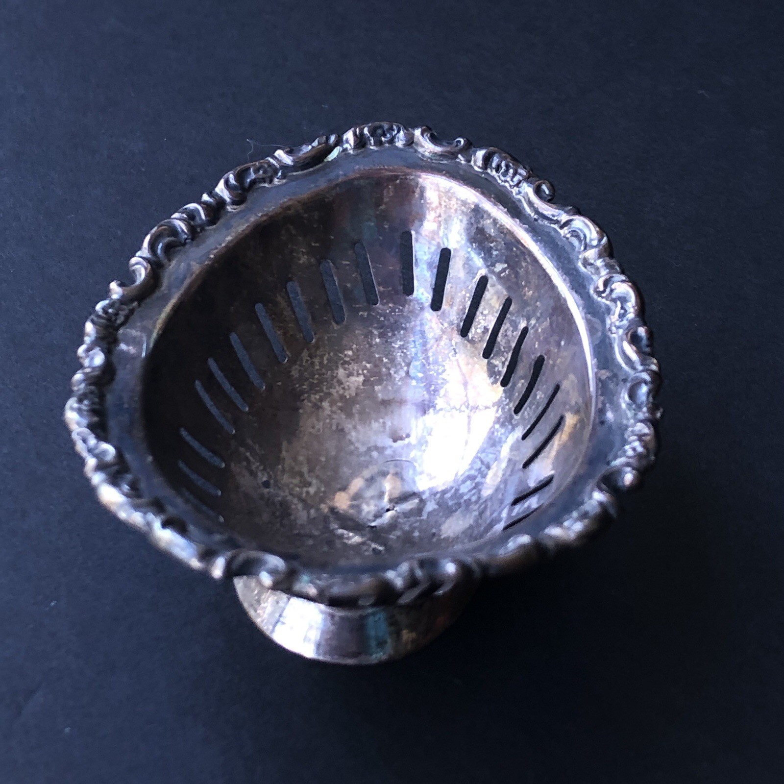 Antique Mauser Sterling Silver Reticulated Bowl Dish 925/1000, 3 5/8" x 2 5/8"