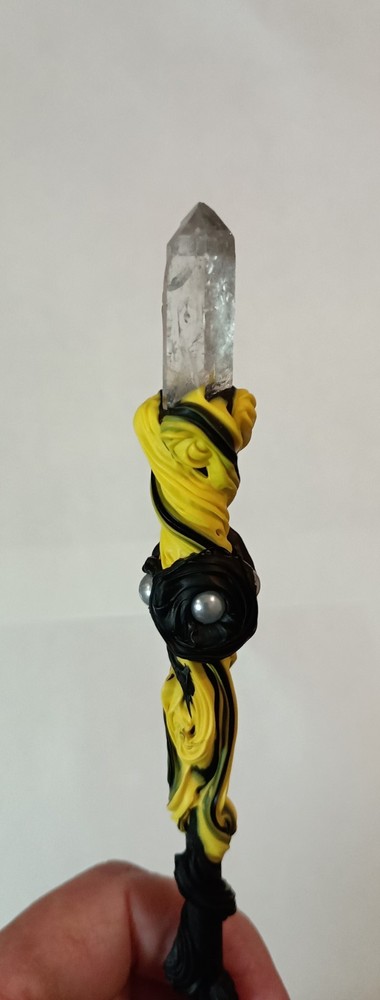 Magic Elestial Quartz Crystal Wand